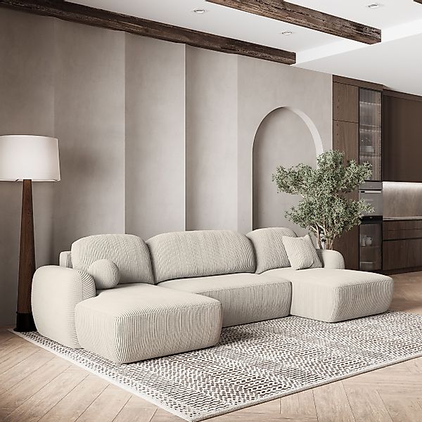 Masseno Ecksofa SAVONA mit Schlaffunktion U-Form, günstig online kaufen