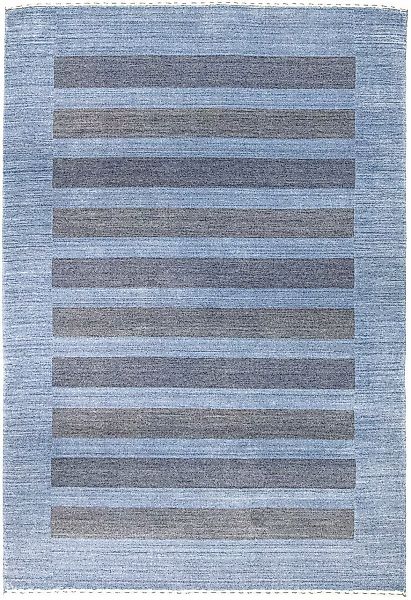 morgenland Wollteppich »Loribaft Teppich Stripy«, rechteckig, 14 mm Höhe, K günstig online kaufen