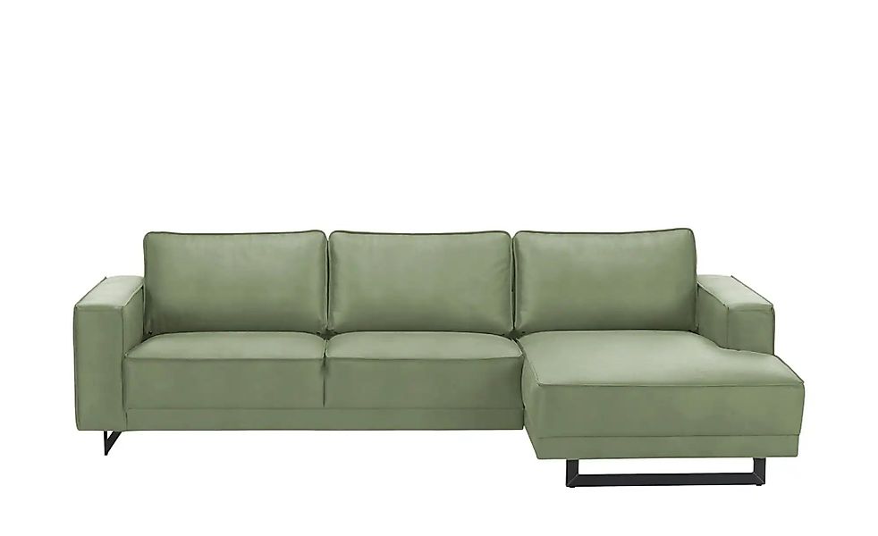 SOHO Ecksofa aus recyceltem Leder Sanja ¦ grün ¦ Maße (cm): B: 285 H: 85 T: günstig online kaufen