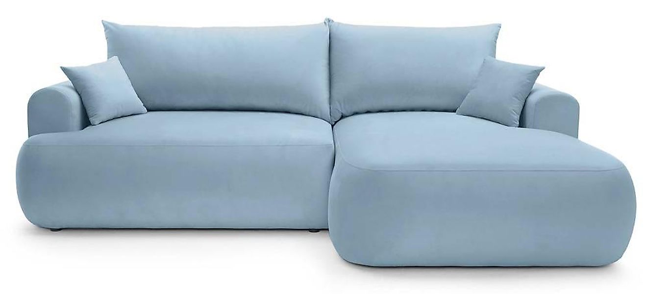 NADUVI Collection | Ecksofa Philipa rechts mit Stauraum Samt günstig online kaufen