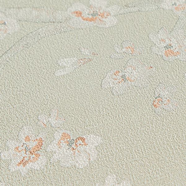 A.S. Creation Vliestapete Blütenmuster Floral 10,05 m x 0,53 m Grün-Weiß FS günstig online kaufen