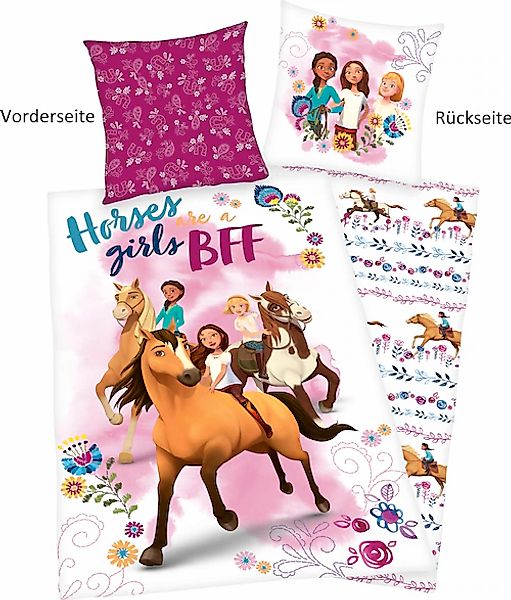 Kinderbettwäsche »Spirit«, (2 tlg.), mit tollem Motiv günstig online kaufen