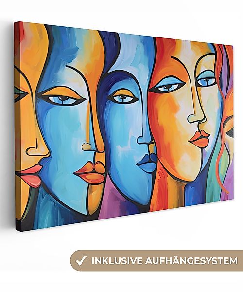 OneMillionCanvasses® Leinwandbild Kopf - Ölfarbenoptik - günstig online kaufen