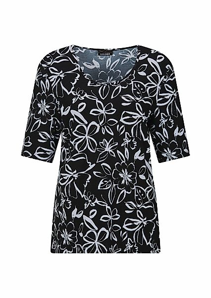 GOLDNER Print-Shirt "Cityshirt mit floralem Design" stretchbequemer Viskose günstig online kaufen