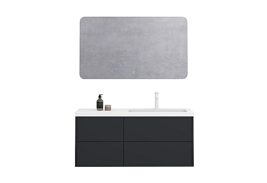 doporro Badmöbel-Set Waschtisch mit Unterschrank aus Holz mit Soft-Close MD günstig online kaufen