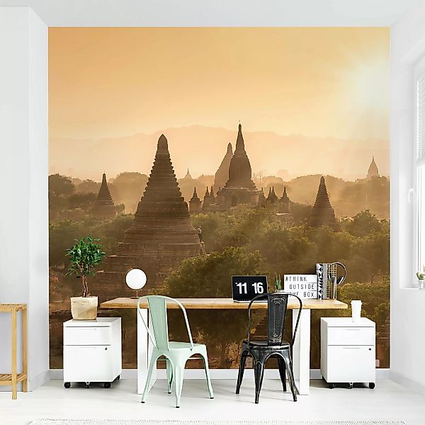 Fototapete Sonnenuntergang über Bagan günstig online kaufen