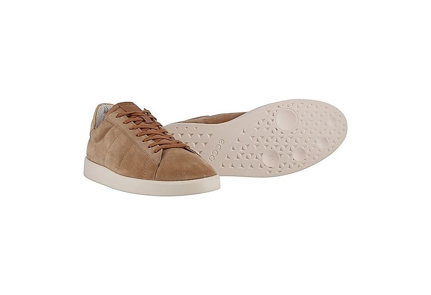 Ecco Street Lite (Premium-Leder und Wildleder) braun/beige Herren Sneaker günstig online kaufen
