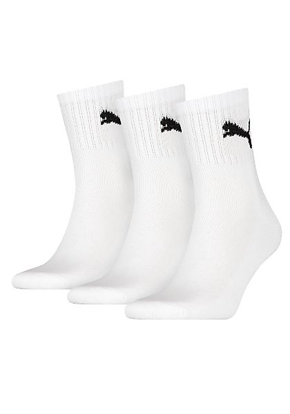PUMA Kurzsocken, (3 Paar), mit eingestricktem Logo im Bund günstig online kaufen