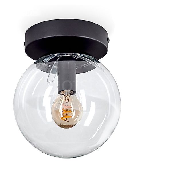 hofstein Deckenleuchte Deckenlampe aus Metall/Glas in günstig online kaufen