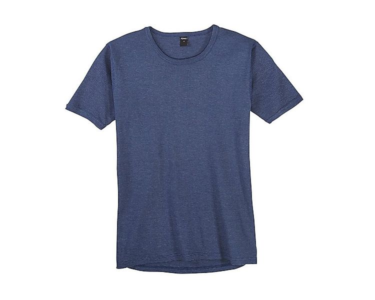 ADAMO Unterhemd Adamo Kurzarm Unterhemd XXL navy-hellgrau gestreift günstig online kaufen