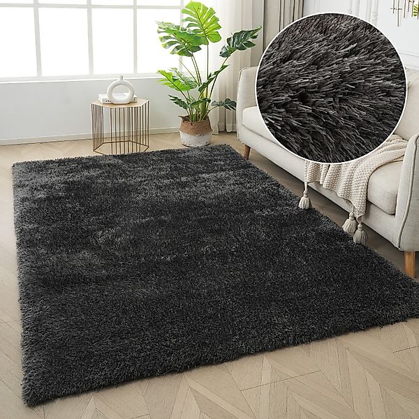 my home Hochflor-Teppich Micro Shaggy, aus günstig online kaufen