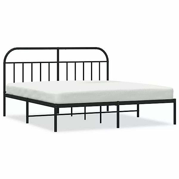 vidaXL Bettgestell mit Kopfteil Metall Schwarz 183x213 cm Modell 51753275 günstig online kaufen