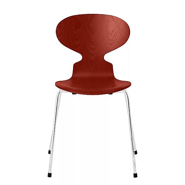 Fritz Hansen - Die Ameise™ Stuhl gefärbte Esche - venezianisches rot/Sitzfl günstig online kaufen