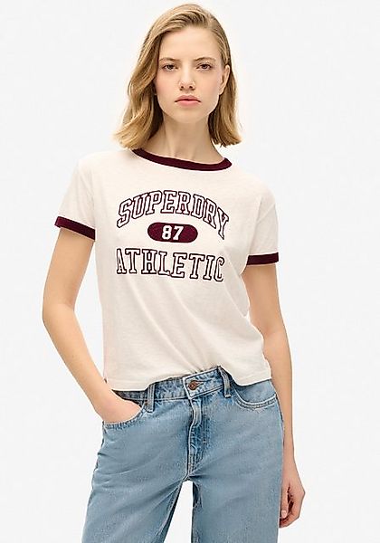 Superdry Print-Shirt ATHLETIC RINGER FITTED TSHIRT günstig online kaufen