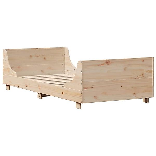 vidaXL Bett Massivholzbett ohne Matratze 75x190 günstig online kaufen