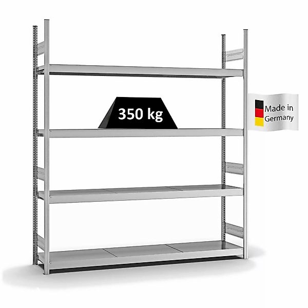 PROREGAL Weitspannregal Stecksystem T-Profil Grundregal HxBxT 250x225x40 cm günstig online kaufen