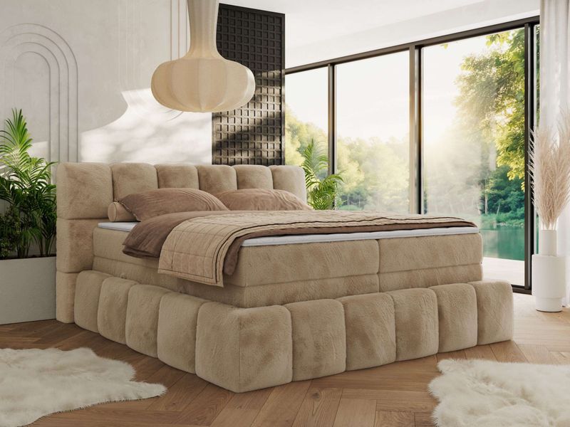 MKS MÖBEL Boxspringbett NIRA KING (Doppelbett-Set günstig online kaufen