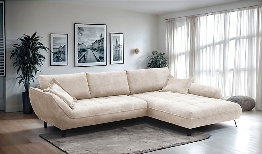 exxpo - sofa fashion Ecksofa »Biarritz modern und elegantes Mega Sofa mit t günstig online kaufen