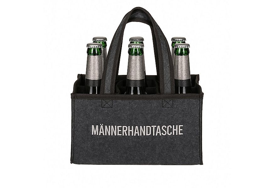 Gravidus Tragetasche Flaschentasche Grau Filz 6 Fächer Männerhandtasche Tra günstig online kaufen