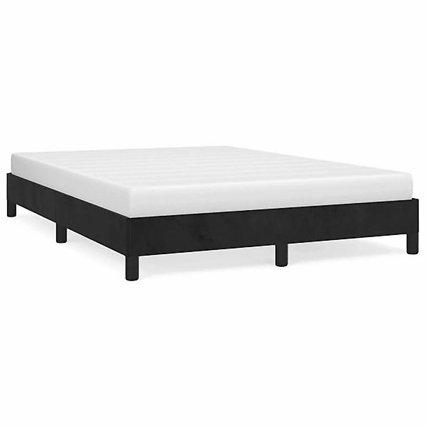vidaXL Bettgestell Schwarz 140x200 cm Samt Modell 11369080 günstig online kaufen