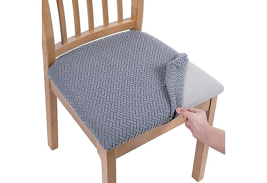 NUODWELL Stuhlbezug Stretch Bezug für Stühle Sitzbezüge für Esszimmerstühle günstig online kaufen