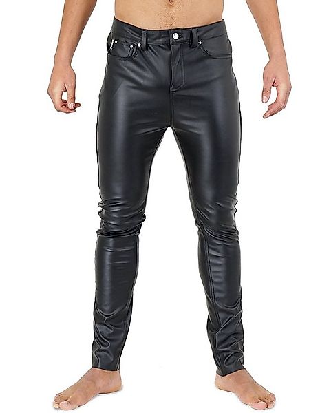 Lederhose Bockle® F-Skinny STRETCH Kunstlederhose Herren Lederhose Lederjea günstig online kaufen
