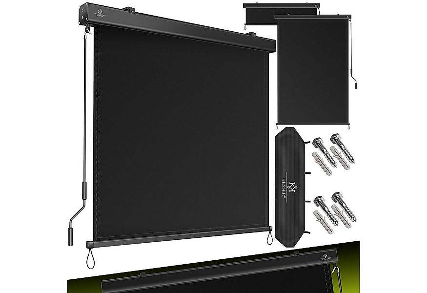 KESSER Senkrechtmarkise Markise Außenrollo Handkurbelmechanismus Balkonroll günstig online kaufen