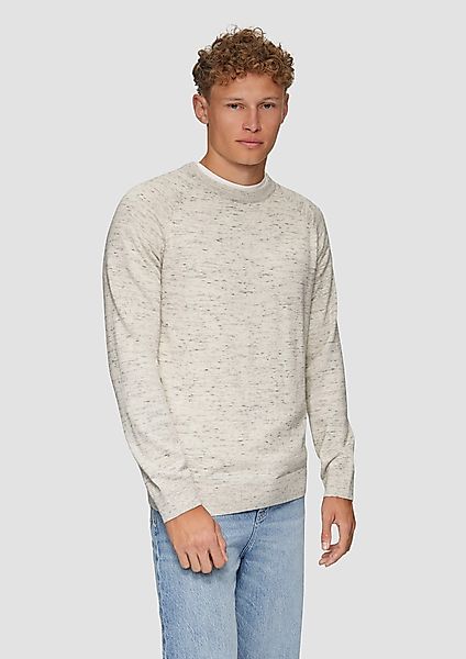 QS Strickpullover Strickpllover aus Melangegarn günstig online kaufen