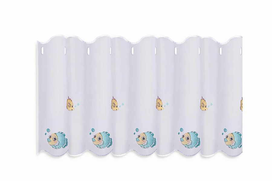 Gerster Scheibengardine "FISCHINA" Durchzuglöcher 1 Stk. tlg. HxB: 50x145 günstig online kaufen