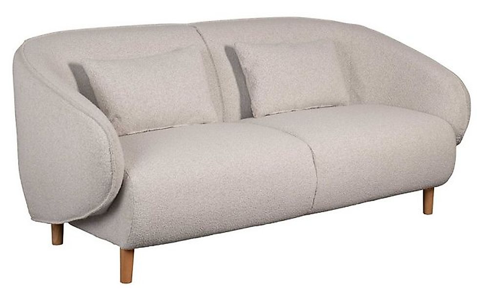 Lounge Sofa Alezio Dreisitzer Beige inkl. Knuffelkissen günstig online kaufen