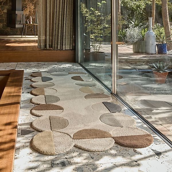 FLAIR RUGS Wollteppich "Mia Scallop" rechteckig 12 mm Höhe in Jakobsmuschel günstig online kaufen