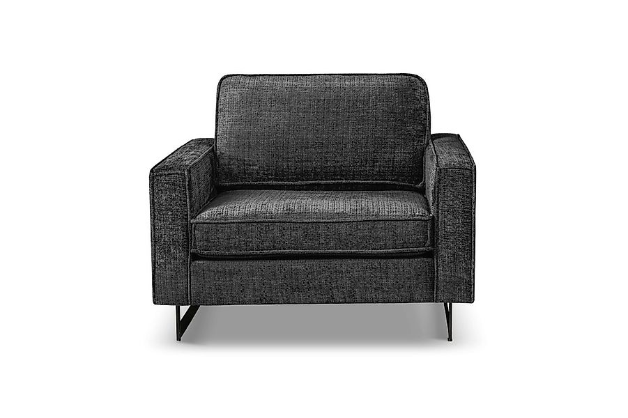 Home affaire Loveseat "Pinto 105 cm, Cord, Chenille, Lederoptik" mit Keder, günstig online kaufen