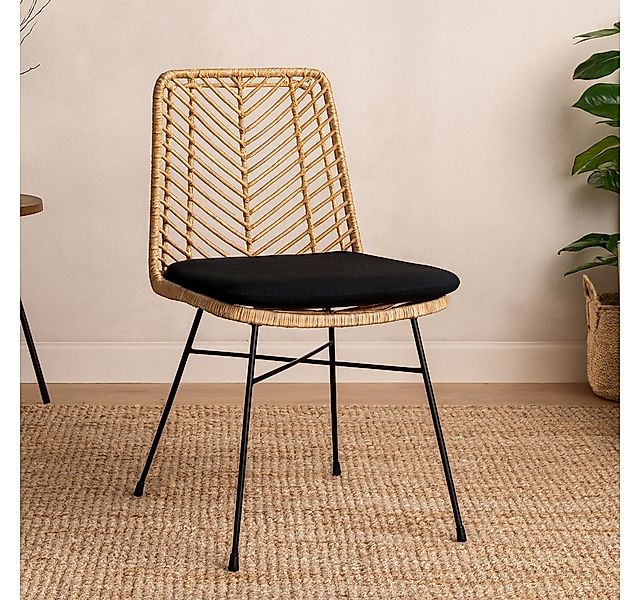 SAM® Esszimmerstuhl Ottawa, Trendiger Rattanstuhl, geflochtenes Design, Met günstig online kaufen