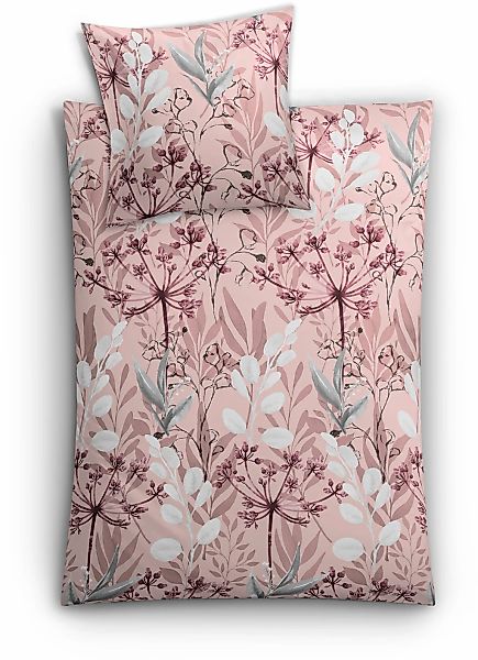 Kleine Wolke Bettwäsche "Lukardis" 2 Stk. tlg. mit Blättern und Gräsern günstig online kaufen