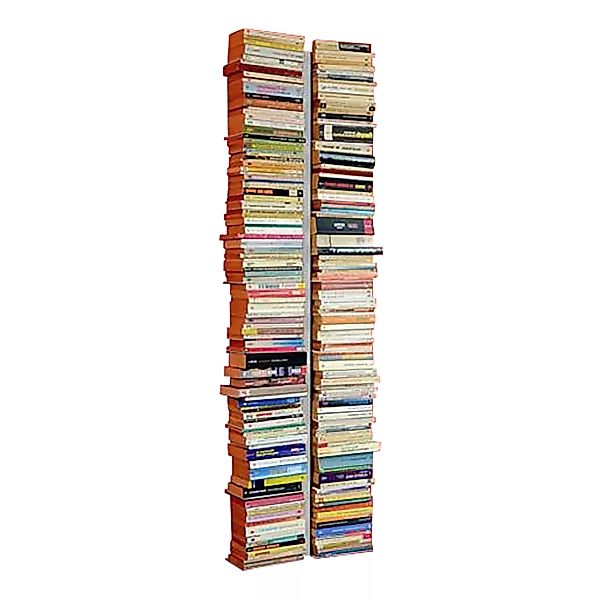 Radius - Booksbaum Wandregal groß - silber/BxHxT 36x170x12cm/18 Fächer günstig online kaufen