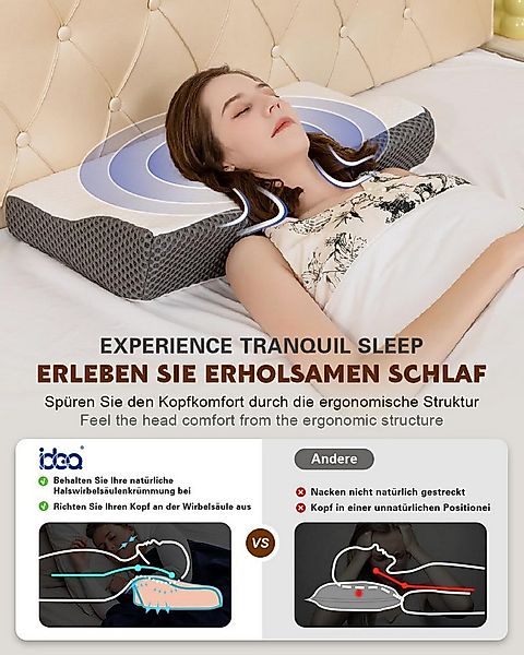 Esun Kopfkissen Nackenstützkissen, Kopfkissen, Memory Foam Kissen Seitensch günstig online kaufen