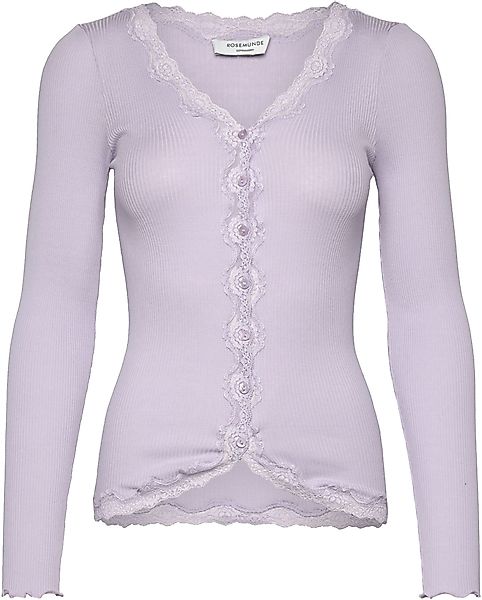 rosemunde Strickjacke Babette Silk Cardigan Vintage-Spitzenbesatz, günstig online kaufen