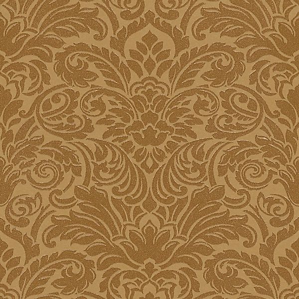 PROFHOME 305454-GU Barock Tapete Ornament Matt Gold 0,52 m x 10,05 m 5,22 m günstig online kaufen
