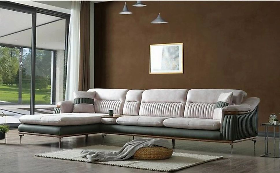 JVmoebel Ecksofa Wohnlandschaft Ecksofa L-Form Couch Sitz Polster Sofa Luxu günstig online kaufen