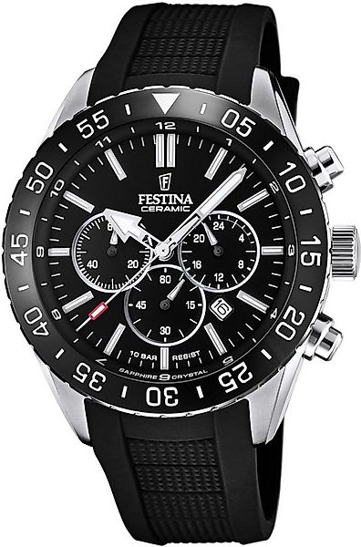 Festina Chronograph Keramik Kollektion F20515/2, Armbanduhr, Quarz, Herren, günstig online kaufen