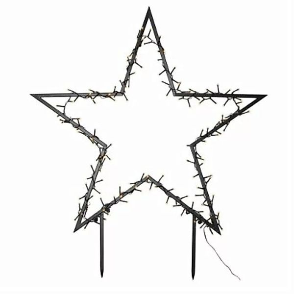MARELIDA LED Stern mit Gartenstecker 150LED H: 90cm mit Timer schwarz günstig online kaufen