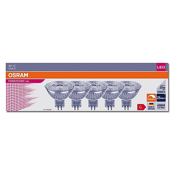 Osram LED-Leuchtmittel 5er OSRAM LED GU5,3 günstig online kaufen