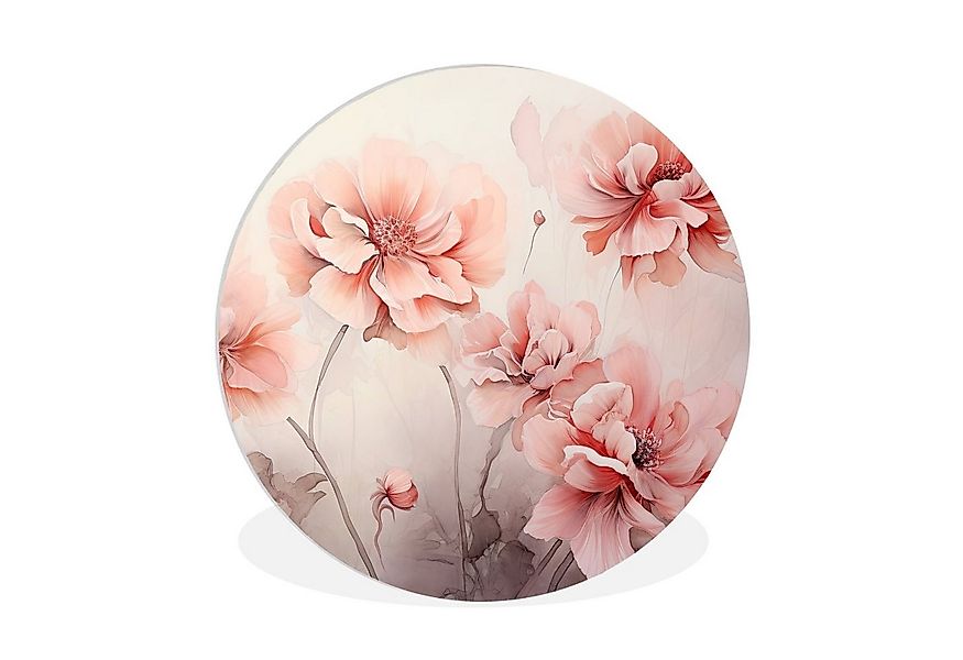 MuchoWow Gemälde Blumen - Rosa - Kunst - Abstrakt - Aquarell, Fotodruck (1 günstig online kaufen