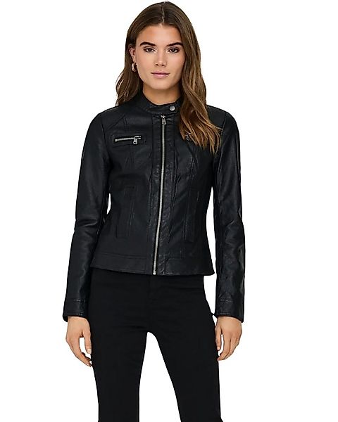 ONLY Bikerjacke stylische Lederjacke modern und bequem günstig online kaufen