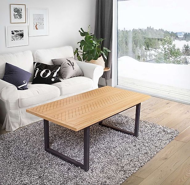 Woodman Couchtisch "Camden" Beine aus massiver Birke, Breite 120 cm, mit ei günstig online kaufen