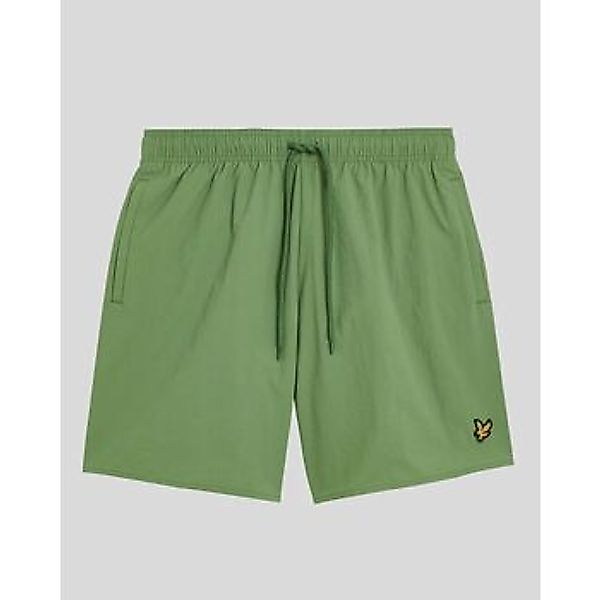 Lyle & Scott Badeshorts Plain Grün - Größe M günstig online kaufen