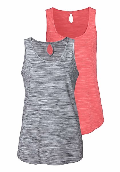 Beachtime Tanktop "mit Struktureffekt", (2er-Pack), aus pflegeleichter Qual günstig online kaufen