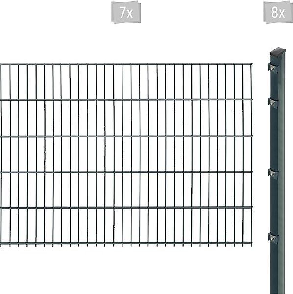 Arvotec Doppelstabmattenzaun »EXCLUSIVE 103 zum Einbetonieren« Zaunhöhe 103 günstig online kaufen
