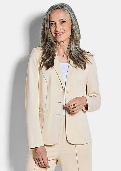 GOLDNER Jerseyblazer Viskoseblazer mit Reverskragen Kurzblazer mit Leistent günstig online kaufen