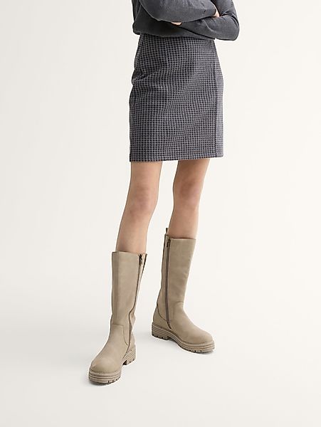 TOM TAILOR Sommerrock Karierter High Waist günstig online kaufen